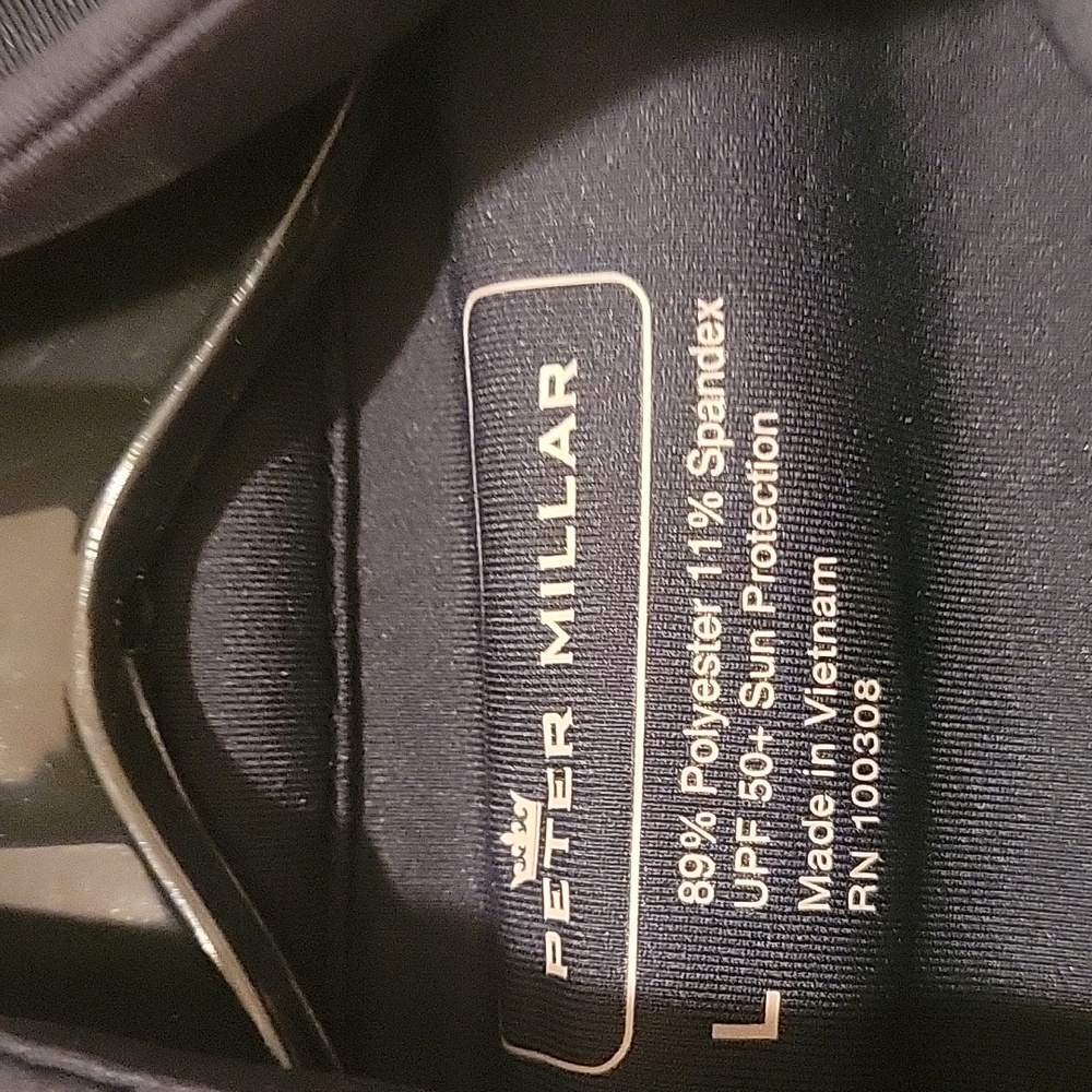 Peter Millar lightweight golf jacket/shirt Size L